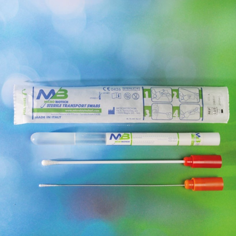 Аплікатор MICROBIOTECH стерил. в пробірці, STUARD алюмінієвим+вата 420/S